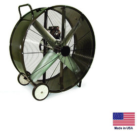 DRUM FAN Industrial - Portable - 48" - 1 Hp - 115/230V - 1 Phase - 19,460 CFM