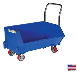 HOPPER TRUCK Portable - Industrial - Low Profile - 1/4 Cubic Yard, 1000 Lb Cap b