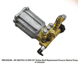 PRESSURE WASHER PUMP - AR RMV25G30D - 2.5 GPM - 3000 PSI - 3/4" Shaft