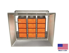 CERAMIC INFRARED HEATER Commercial/Industrial - LP Propane Fired - 130,000 BTU