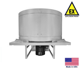 ROOF VENTILATOR FAN - Explosion Proof - 30" - 3 Hp - 15,300 CFM - 115/230V