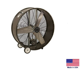 DRUM FAN Industrial - Portable - 42" - 1/2 Hp - 115/230V - 2 Speed - 13,000 CFM