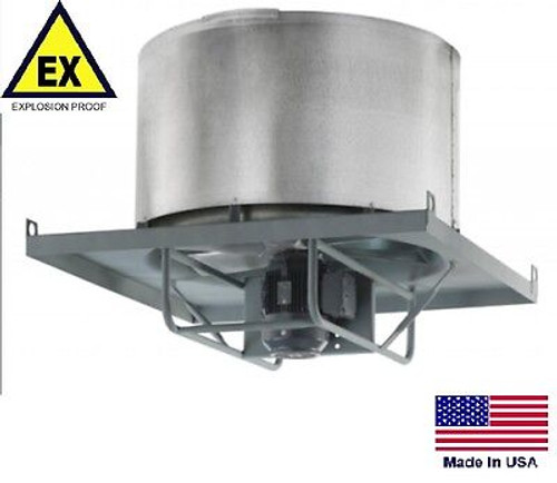 ROOF EXHAUSTER FAN - Explosion Proof - Direct Drive - 18" - 115/230V - 2570 CFM