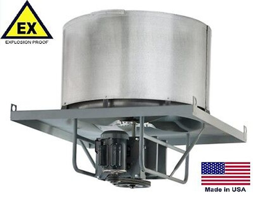 ROOF EXHAUSTER FAN - Explosion Proof - Belt Drive - 36" - 115/230V - 13,660 CFM