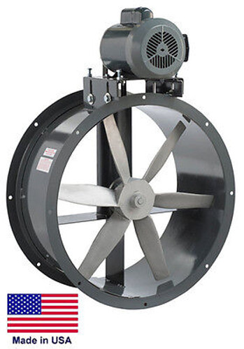 TUBE AXIAL DUCT FAN - Belt Drive - 30" - 1/2 Hp - 230/460V - 3 Phase - 8900 CFM