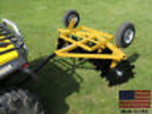 DISC CULTIVATOR Harrow - 5 Ft Cut Width - Tow Behind ATV UTV & Garden Tractor