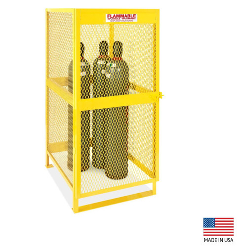 CYLINDER STORAGE CABINET for LP Propane Tanks - Holds 10 Vertical 65" Tanks