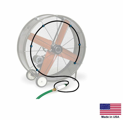 DRUM FAN with Misting Kit - 36" - 1/2 Hp - 115/230V - 1 Phase - 12,100 CFM