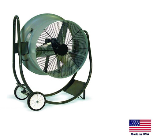 DRUM FAN Commercial - Dolly Mounted - 30" - 1/2 Hp - 230V - 1 Ph - 7,900 CFM G