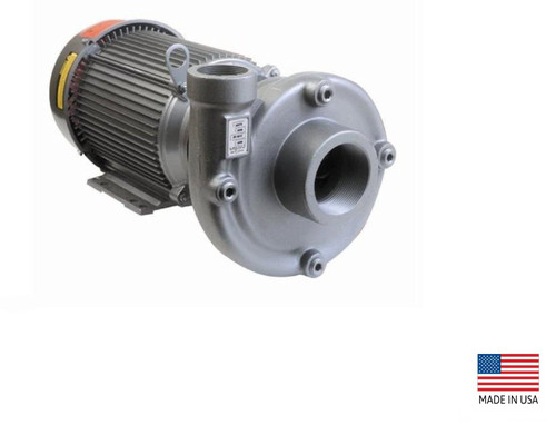 CENTRIFUGAL PUMP Stainless Stl - 3" In / 2" Out - 10 Hp - 230/460V/3P - 330 GPM