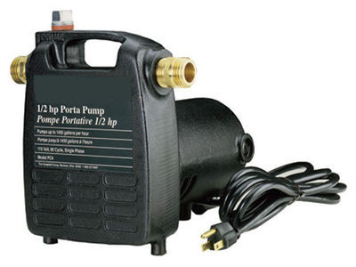 WATER PUMP - 1450 GPH - 115V - 1/2 Hp - 3/4" Ports - 3/4" Garden Hose Connect