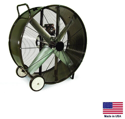 DRUM FAN Industrial - Portable - 48" - 1 Hp - 230/460V - 3 Phase - 19,460 CFM