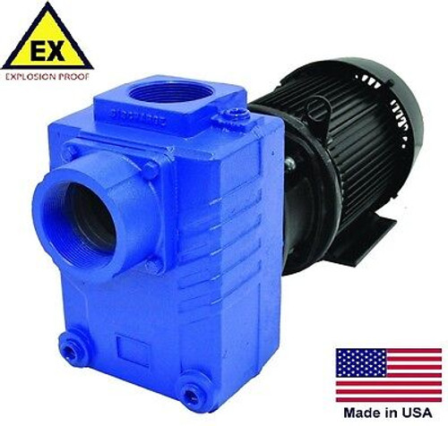 CENTRIFUGAL PUMP Explosion Proof - Self Priming - 3" Ports - 3 Hp  - 230/460V 3P