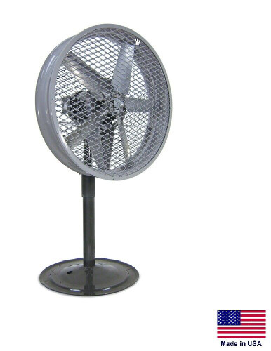 PEDESTAL FAN - Industrial - 24" - 3/4 Hp - 230/460V - 3 Phase - 6,579 CFM