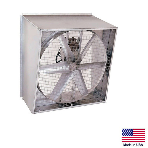 AGRICULTURAL EXHAUST FAN Slant Wall - Belt Drive - 48" - 230V - 1 Ph  20,477 CFM