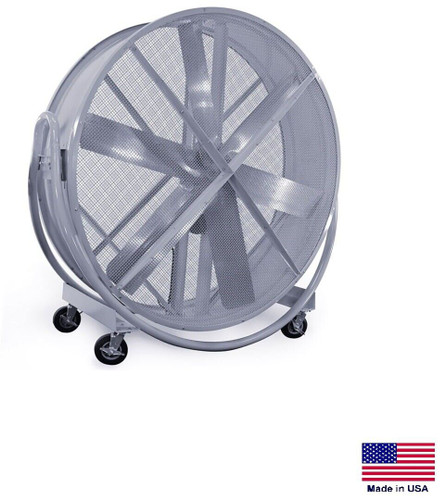 DRUM FAN Dolly Mounted - Belt Drive  84" - 1 Hp - 230V - 1 Phase - 47,500 CFM
