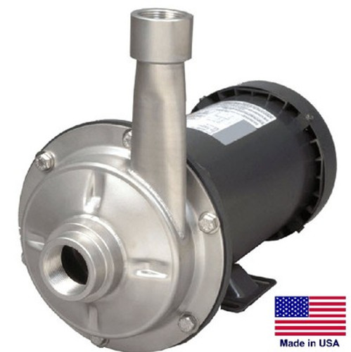 STRAIGHT CENTRIFUGAL PUMP - 6600 GPH - 2 Hp - 115/230V - 1.5" In / 1.25" Out