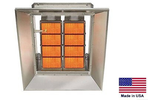 CERAMIC INFRARED HEATER Commercial/Industrial - LP Propane Fired - 65,000 BTU