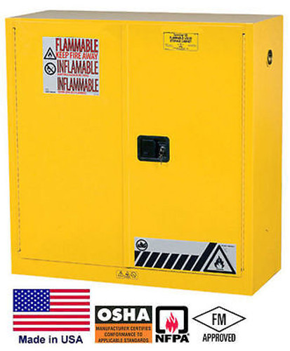 CABINET Hazardous Materials / Flammable Liquids - 30 Gallon - 44H x 43W x 18D  Y