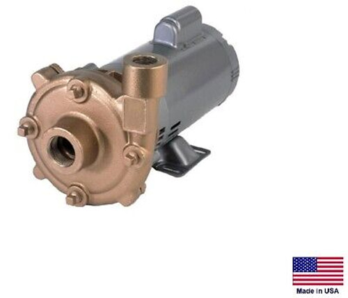 CENTRIFUGAL PUMP - Cast Bronze 3/4 Hp - 230/460V - 1-1/4" & 1" Ports - 2,580 GPH