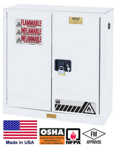 CABINET Hazardous Materials / Flammable Liquids - 30 Gallon - 44H x 43W x 18D  W