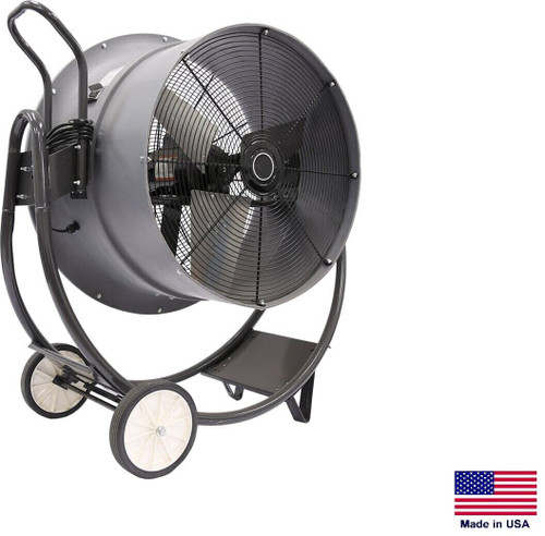 DRUM FAN Commercial - Dolly Mounted - 30" - 1 Hp - 115V - 1 Phase - 10,600 CFM