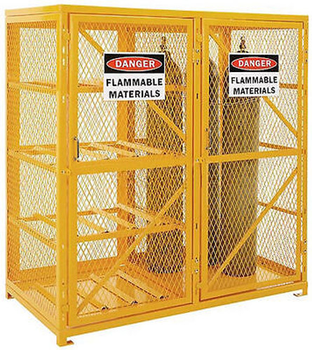 CYLINDER STORAGE CABINET for Propane & Welding Gases - Combo Horizontal & Vert