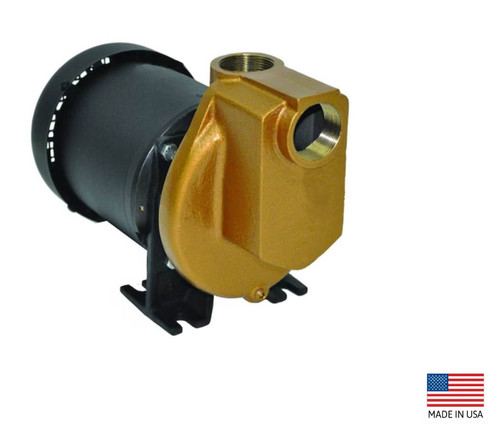CENTRIFUGAL CHEMICAL PUMP - Bronze - 1.5" Ports - 3/4 Hp  115/230V/1P - 4500 GPH