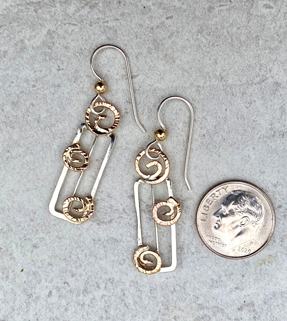 Small and Tall Solar Panel Earrings