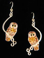 Barred Owl Earrings