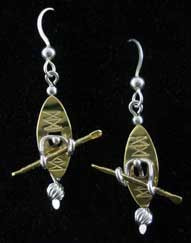 Kayak Earrings Lucy Golden Jewelry