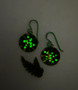 Crown Shyness Earrings glow in the dark!