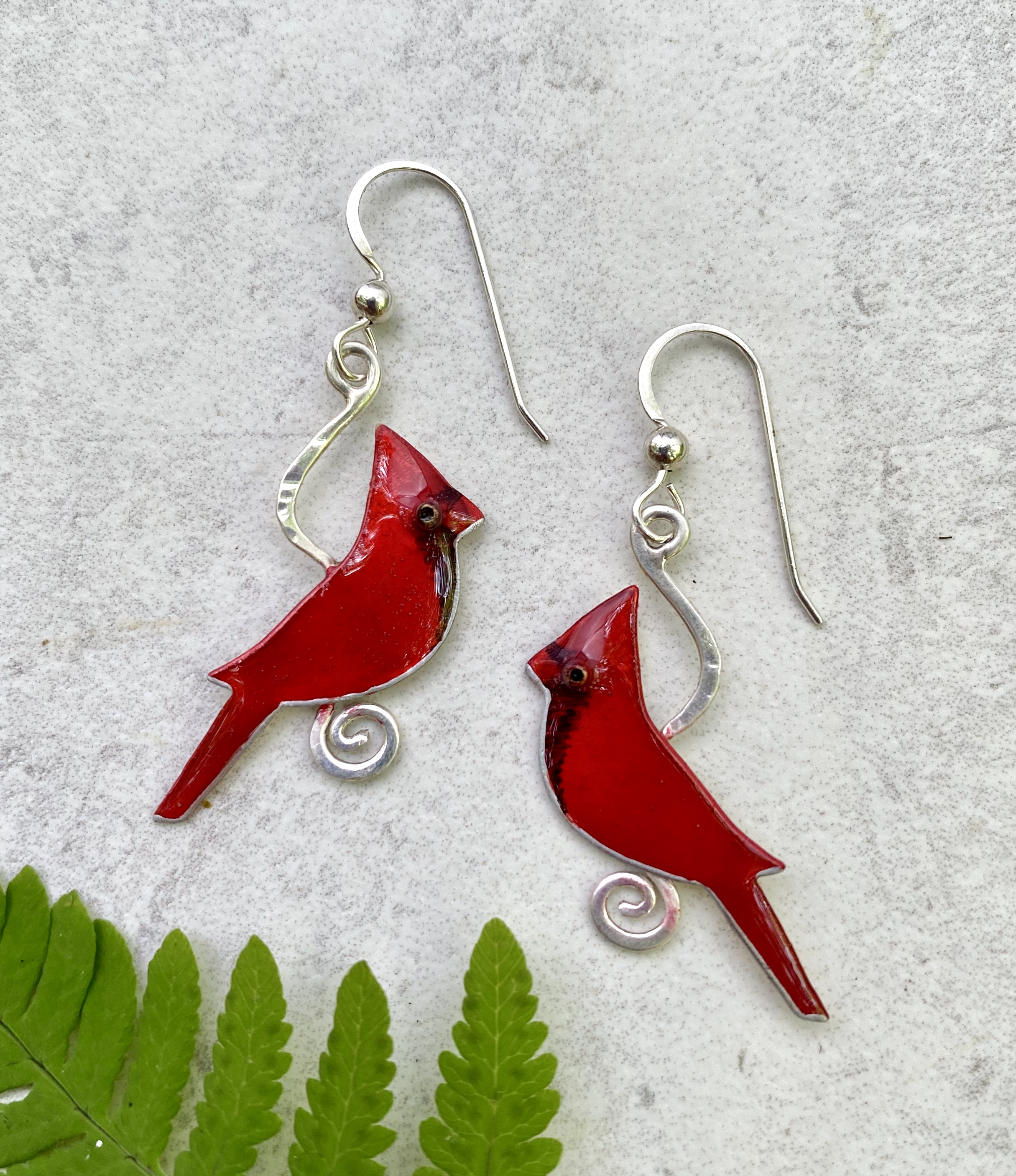 Cardinal Earrings - Lucy Golden Jewelry