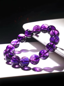 Purple Rutile Crystal Bracelet
