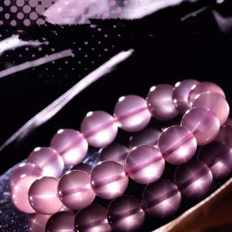 Pink Star Rose Quartz Crystal Bracelet