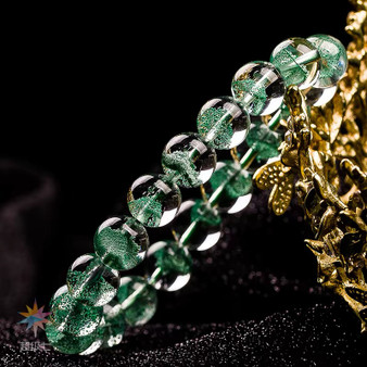 Green Phantom Quartz Crystal Bracelet