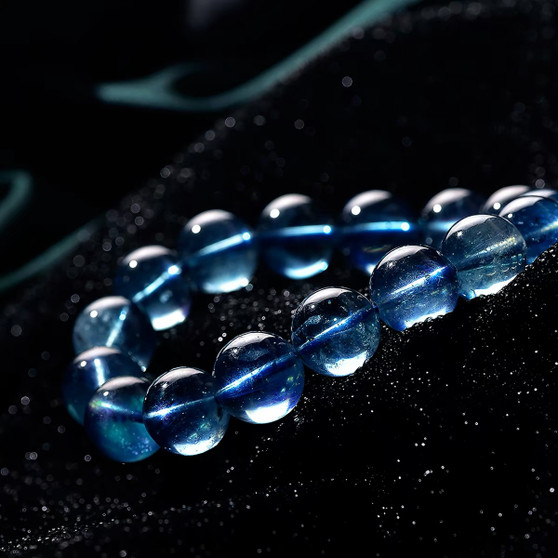 Ice Clear Aquamarine Crystal Bracelet