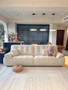 Features a dual-layer design of natural latex and high-resilience foam, providing optimal support and bounce. The feather cotton filling in back cushions creates a plush, enveloping feel that relieves fatigue instantly.