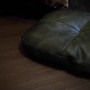 Leather Tufted Cushion