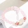 Rose Quartz Fox Crystal Bracelet
