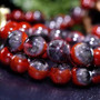 Red Rutilated Silver Titanium Crystal Bracelet