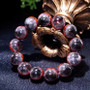 Red Rutilated Silver Titanium Crystal Bracelet