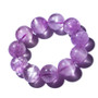 Purple Cat's Eye Rutilated Crystal Bracelet