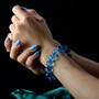 Ice Clear Aquamarine Crystal Bracelet
