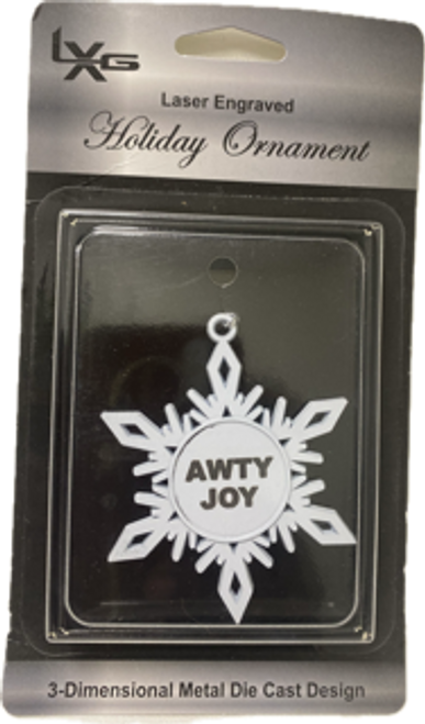 AWTY ORNAMENT SNOWFLAKE