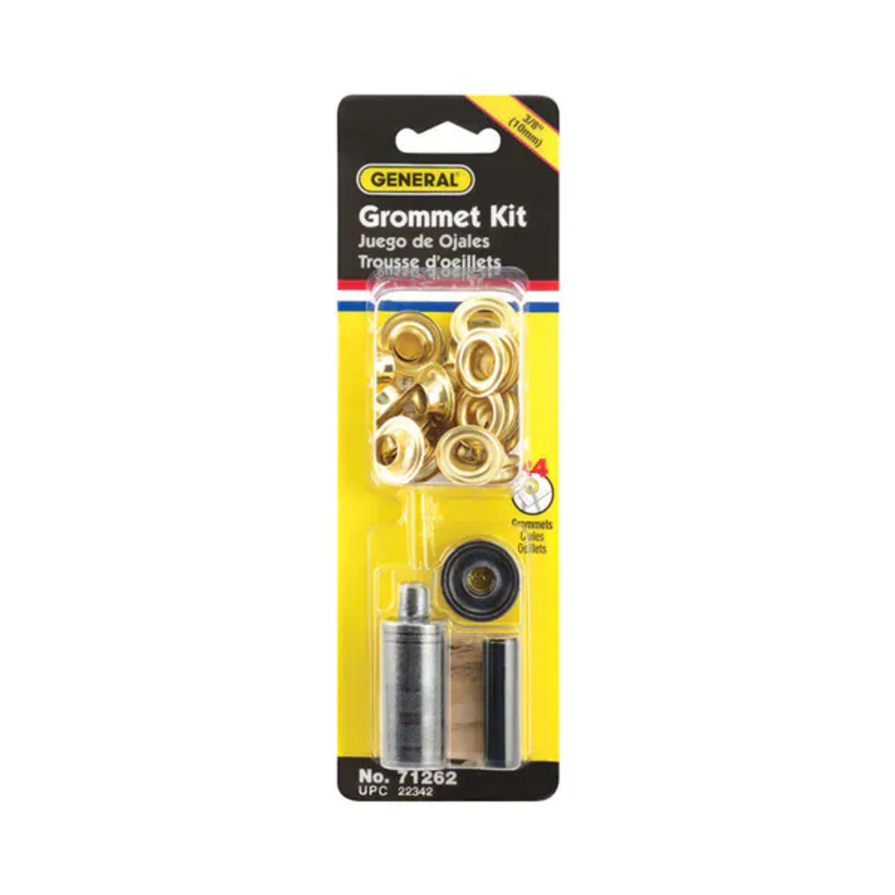 General Tools 1/4 Grommet Kit #71260 Solid Brass