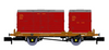 Rapido N Gauge BR ‘Conflat P’ No. B933047 (with crimson containers) 921002