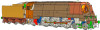 Dapol N Gauge West Country Class 'Okehampton' 2CC113 SR Malachite Green Crest 2S-034-004