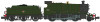 Dapol N Gauge GWR 63xx Mogul 7310 BR Green Late Crest 2D-043-006