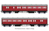 Rapido Trains OO Gauge GWR Dia E140 'B-Set' Twin Pack - BR Crimson 946004